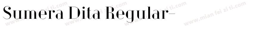 Sumera Dita Regular字体转换